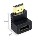 Adaptador Hdmi Macho Para Hdmi Fêmea Gold 90 Graus Storm