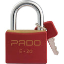Cadeado Colorido Vermelho Sm Lt - 20mm Com 2 Chaves