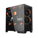 Gabinete Gamer Pcyes Forcefield Twr Black Vulcan - Gfftwrbv