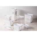 Pote Acrílico Hermetico Slim 2570ml Branco