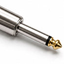 Conector P10 Mono Com Mola Ponta Gold Vermelho 10 Un Storm