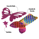 Boneca Shiny Angels 3 em 1 Sereia Fada e Bailarina