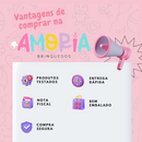 Bateria Acústica Infantil Mini Três Tambores Brinquedo