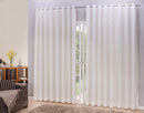 Cortina Microfibra Com Linho 4,00x2,30 Para Varão Simples