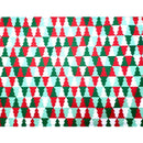 Kit 4 Jogos Americanos Ladrilho árvore De Natal  Impermeável 43cmx34cm - UN / 4