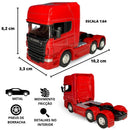 Miniatura De Caminhão Scania V8 R730 Trucado Metal Fricção
