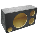 CAIXA VAZIA PARA 1 ALTO FALANTE 12" + 1 DRIVER + 1 TWEETER ACARPETADA - PC / 2