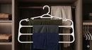 Cabide Branco Para Calças 3 Divisórias Reforçado Organiza Closet Luxo