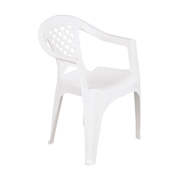 Cadeira de Jardim Plástico 72x50cm Branco Iguape Tramontina