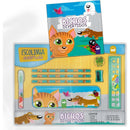 Livro De Atividades Kit Escolinha Bichos Com Estojo