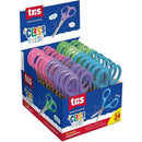 Tesoura Escolar Tris Class 13cm Cores Pastel - Caixa Com 24 Unidades