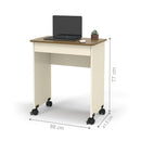 Mesa Escrivaninha Para Computador Off White Freijó