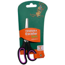 Tesoura Escolar Soft 14cm Com Encaixe Para 3 Dedos (display Com 12 Unidades Sortidas)