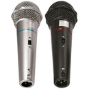MICROFONE CSR-505 DUPLO COM FIO 1 PRETO E 1 PRATA