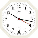 Relógio De Parede Oitavado Branco 22cm