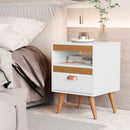 Kit Mesa Cabeceira 2 Unidades Branco Ype Branco