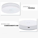 Luminárias Led S/ Fio Com Sensor Presença Usb Recarregáveis