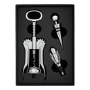 Kit 3 Peças Abridor Dosador Rolha Aço Inox Vinho Conjunto