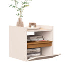 Mesa Cabeceira Suspensa Minerva Off White Nature