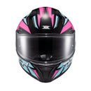 Capacete Texx Fecha Raptor Genesis Azu Ros Branc Bril 62