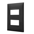 Placa Espelho Tomada Legrand Pial Plus+  2 Postos Separados 4x2  Preto | 618506pt