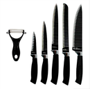 Jogo De Facas 6 Peças Aço Inox Knife Set Preto