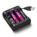 CARREGADOR DE PILHAS USB ELGIN AA/AAA/BATERIA 9V COM 2 UNIDADES AA 1500MAH