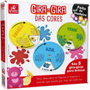 Jogo Educativo Gira Gira Das Cores Com 5 Roletas Coloridas