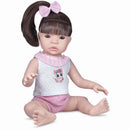 Boneca Realista Small Cabelos Castanhos 37,5cm
