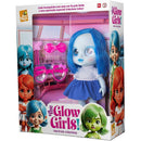Boneca Glow Girls Azul Celeste