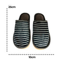 Pantufa Feminina com Listras Cinza 38/39