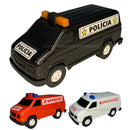 Carrinho De Brinquedo Bombeiro Polícia Ambulância Resgate