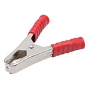 GARRA JACARÉ BATERIA GRANDE 100A - 10,5 CM - VERMELHA - PC / 5