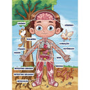 Quebra-cabeça Cartonado Corpo Humano 100 Peças Infantil