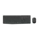 Combo Teclado E Mouse Wireless Logitech Mk235 Compact Usb Preto Sem Fio