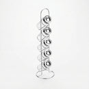 Porta Temperos Com Suporte 5 Potes Aço Inox Utilidade