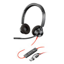 Headset HP Poly Blackwire C3320 USB-C/A Preto - 8X219AA