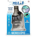Brincando De Profissões Microscópio 22cm Até 1200x Com Iluminação Led
