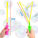 Kit 2 Bastão Lança Bolha De Sabão Gigante Brinquedo Com Agua