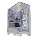 Gabinete Gamer Pcyes Forcefield Dome White Ghost - Gffdwg