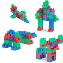 Brinquedo Para Montar Monta Mais Blocolândia Click Com 120 Peças Coloridas