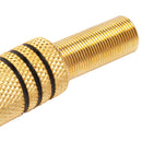 Conector Rca Femea Metal Gold Preto Storm 10 Unidades