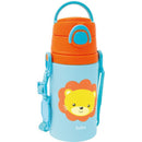 Garrafa De Alumínio Animal Fun Leão 450ml. Fliptop