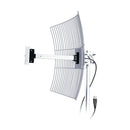 ANTENA USB PARÁBOLA GRADE AQUÁRIO USB-2010 2.4 GHZ 20 DBI PLUG AND PLAY CABO 10M - PC / 6