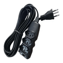 Extensão Megatron  Pp Plano 3x0,75x10,0m Ate 220v Preto