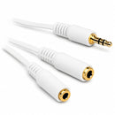 Cabo P2 Stereo Para 2 X P2 Femea Stereo 15cm Storm 10 Un
