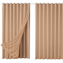 Cortina Blackout Com Voil 6,00x2,30 Para Varão Duplo