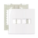 Conj Placa 4x4 2 Postos Horiz Br Com Suporte Sleek Margirius