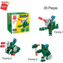 Brinquedo Para Montar Set Militar/transportes 3 Em 1 Sortido (display Com 10)