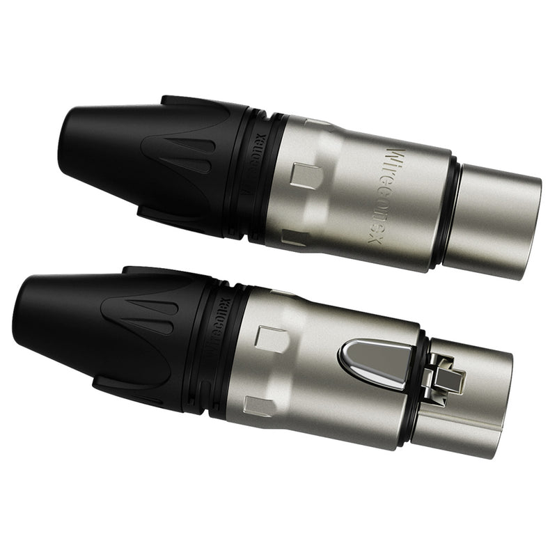 Conector Xlr Femea Wc 1003 Fl Bk Ni 3p Cabo Wireconex 05 Unidades